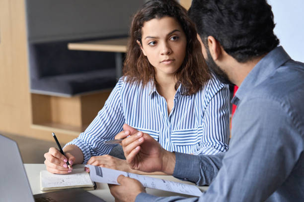 Young Woman Buying Insurance